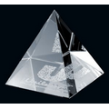 Pyramid Crystal Paperweight (2"x2"x2")